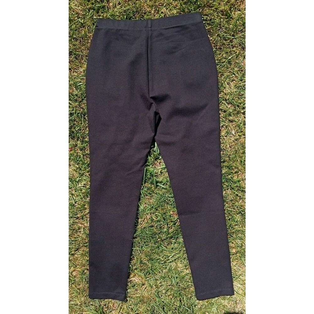 Preston & York Pull On Ponte Pants Classic Stretch Slim Career Office Black S - Picture 3 of 7
